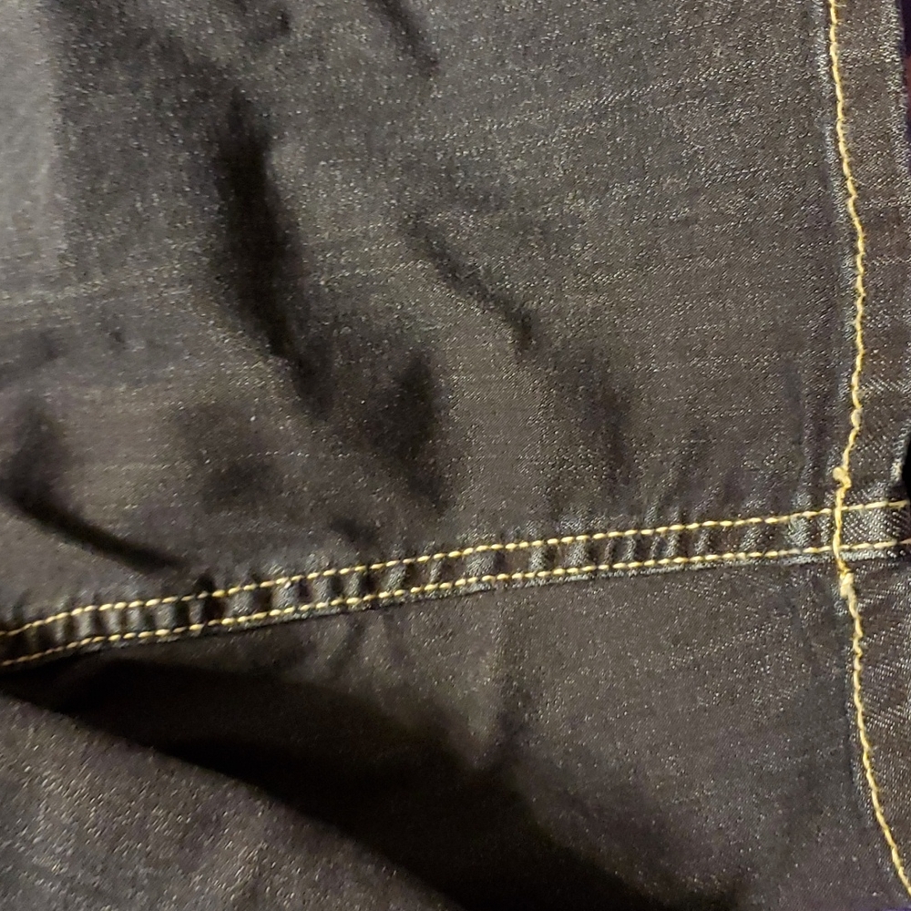 Lane Bryant SZ 18 dark,wash denim shorts,see pics,pockets front/back 21" - Picture 6 of 9